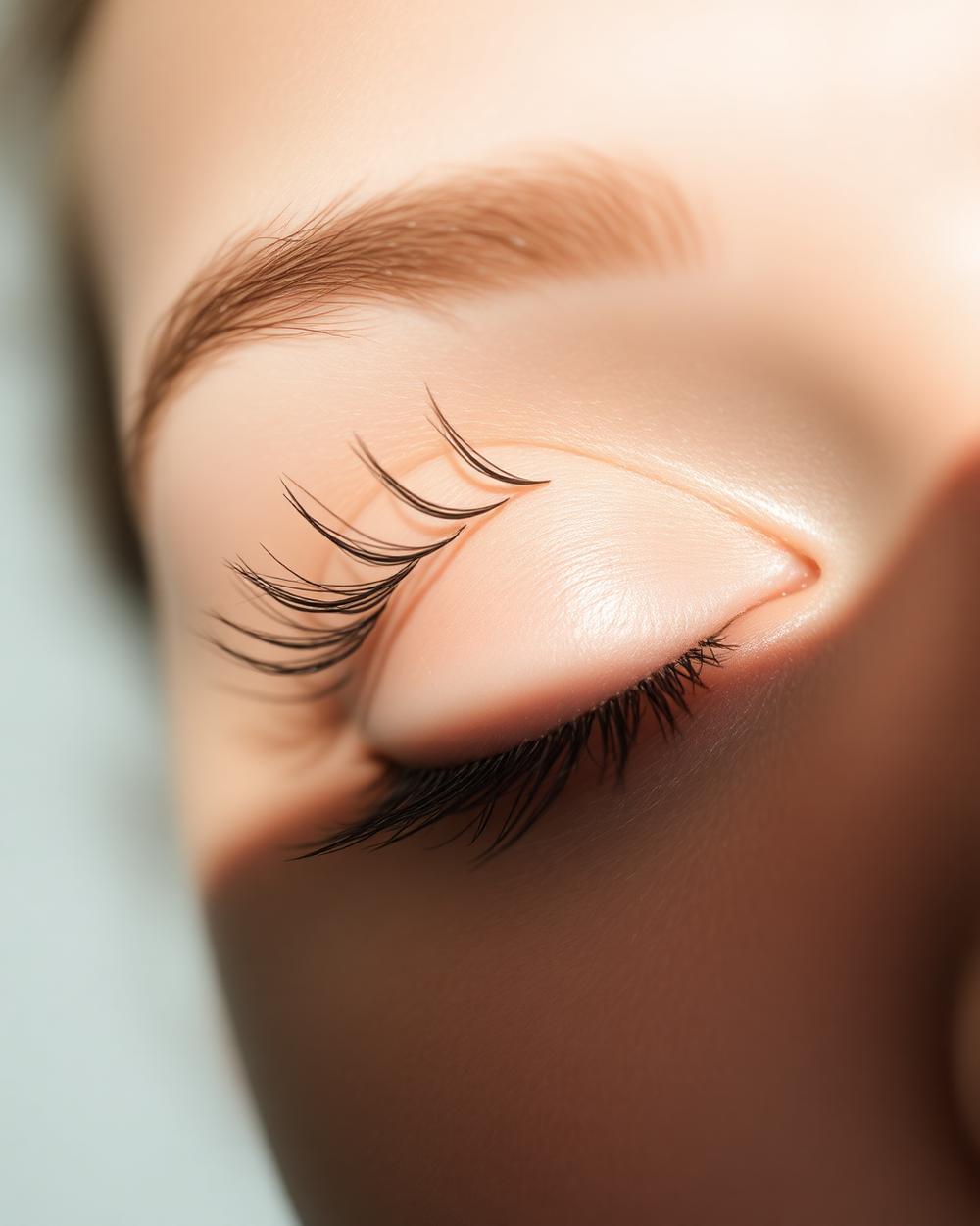 Lash Extensions before